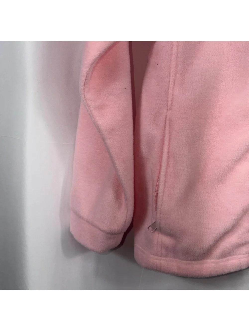 Columbia Girls Pink Full Zip Fleece Jacket Size L